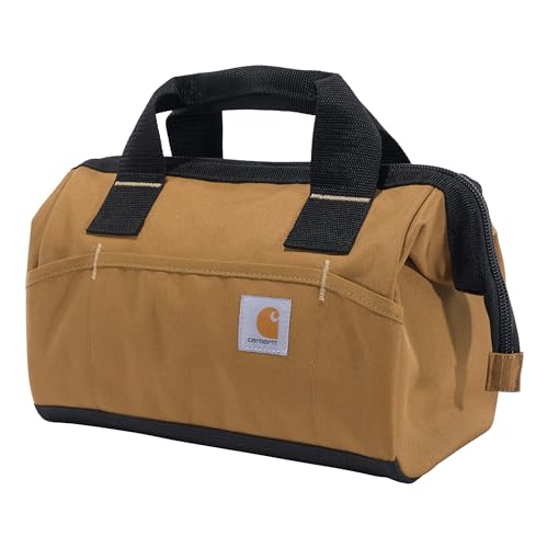 Carhartt Utility Small Tool Bag Carhartt Brown - size: 13-Inch 15 Pocket