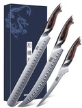 HOSHANHO Carving Knife Set 3PCS, Japanese Brisket Slicing Knife Sets - size: 12"