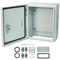 Waterproof Electrical Enclosure 12 x 10 x 6'', Electrical Junction Box with Reinforced Lock, Outdoor Electrical Box Weatherproof - size: 12 x 10 x 6''