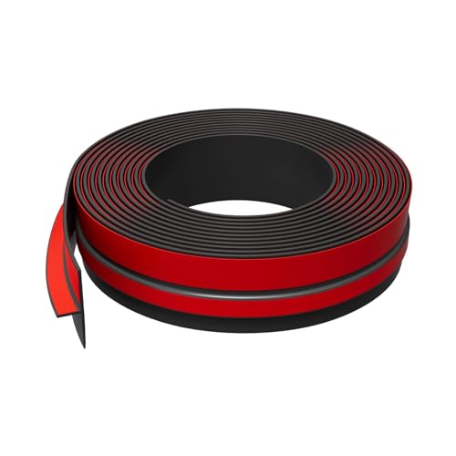Elvone T-Shaped Weather Stripping Seal, Black Silicone, 1.97 in x 40 ft - color: Black, size: 40FTX1.97IN