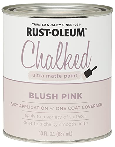 Rust-Oleum Chalked All-in-One Ultra Matte Blush Pink Spray Paint - color: Blush Pink, size: 30 Ounce (Pack of 2)