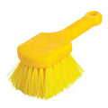 Rubbermaid Commercial 8" Utility Scrub Brush Plastic Handle Synthetic Bristles Cleaning Multi Purpose Heavy Duty Outdoor Wheels and Tires