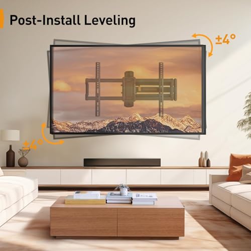 Perlegear Corner TV Wall Mount Long Arm TV Mount Bracket for 37-75 Inch TVs - size: Fits 37-75'' TVs / Max 600x400mm
