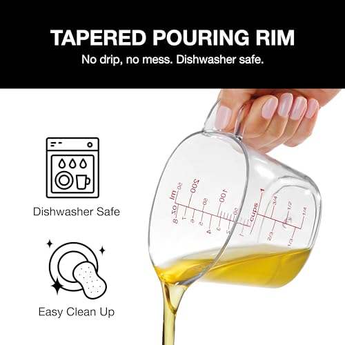 Cuisinart Nesting Liquid Measuring Cups, Clear, 3-Piece, CTG-00-3MC