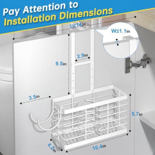 Sevenblue 2026 Upgraded 3-in-1 Universal Hair Tool Organizer, L Size, White - color: L-White