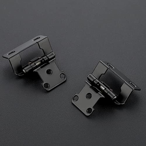 Ravinte Black Kitchen Cabinet Hinges, Semi Wrap 1/2 Inch Overlay, 50 Pack - size: Semi Wrap 1/2 inch