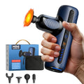 Massage Gun with Heat Therapy, Deep Tissue Mini Muscle Massager - color: Blue
