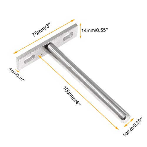 Luomorgo 4 Inch Floating Shelf Bracket, 4 Pcs Blind Shelf Bracket - size: 4 Inch