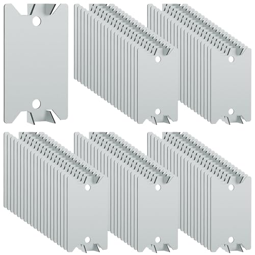 Nail Plates for Wood Studs 1.5 x 2.5 Inch Nail Stud Guards with Sharp Pointed Prongs Electrical Wire Stud Plate Protector Nail Stopper for Plumbing and Wiring Protection - 100Pack - size: 1.5" x 2.5" - 100 Pack