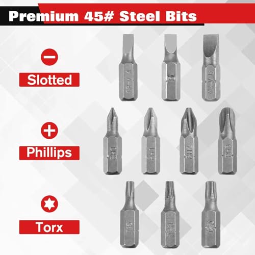 Drill Bit Extension with Aluminum Sleeve, 1/4 Inch Hex Shank Quick Release Extension Adapter, Magnetic Screwdriver Bit Holders for Impact Driver Screws Nuts Drill, 2-3/8", 4", 6", 12" Long