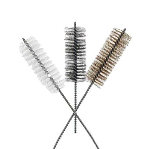 3 Piece Set of 16-Inch Tube Cleaning Brushes Copper, Stainless, Nylon for Various Surface Use (1.5-Inch Diameter) - size: 1.5-Inch Diameter