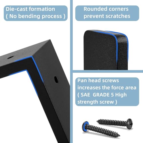 8 INCH x 4 INCH Shelf Support Bracket Heavy Duty, L Shelf Brackets ,max Load 88lbs, , Metal Brackets for Shelves, Counter Bracket ,Corner Brace,Pack of 4. (8 '' x 4 '' L-Shape) - size: 8" x 4" (L-Shape)