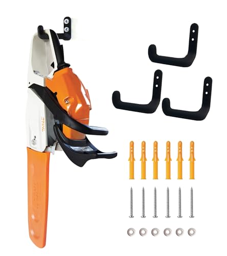 Chainsaw Hanger, 3 Pack Chainsaw Holder Wall Mount, Chainsaw Storage Hook - color: 3 Pack Hanger