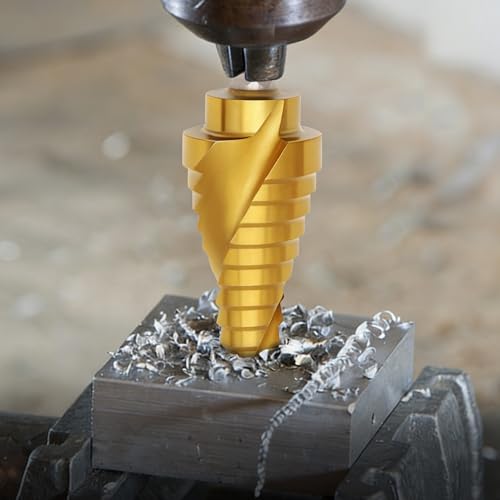 3Pc Step Drill Bit Set with Titanium Coating - style: 3PC-Spiral