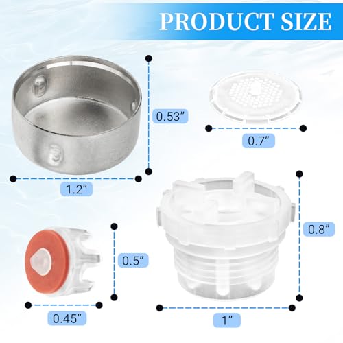 630-7500 Vacuum Breaker Repair Kit Compatible with 400 500 Series, 2 Pack Outdoor Faucet Wall Hydrant Repair Accessories, Pressure Vacuum Breaker Replacement Plunger Assembly
