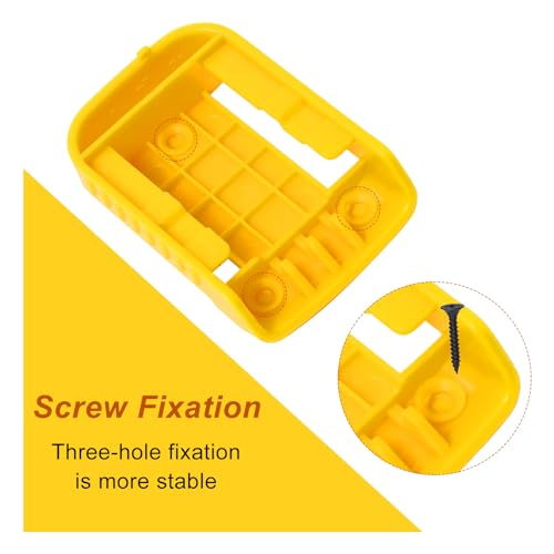 20pas Tool Holders and Battery Holder for Dewalt 20v Wall Mount Hanger Battery Drill Tool Storage Shelf for Milwaukee M18(Yellow) - color: Yellow
