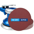 20 Pack 6 Inch PSA Sanding Discs 180 Grit Aluminum Oxide Red - size: 180 grit