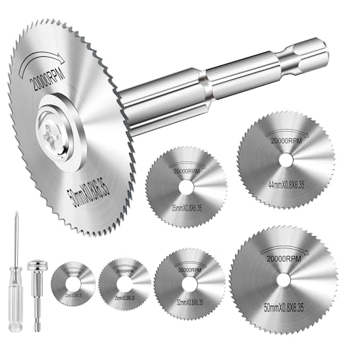 Kuenuilr Cutting Wheel for Drill 1/4 Inch Hex Shank Rotary Drill Saw