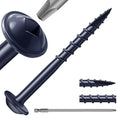 Pocket Hole Screws #8 x 1-1/2" (316Pcs) 2lb. Carbon Steel, Blue, Washer Head, Coarse Thread, Square Drive,150MM Drive Bit Included - color: Blue, size: #8 x 1-1/2"