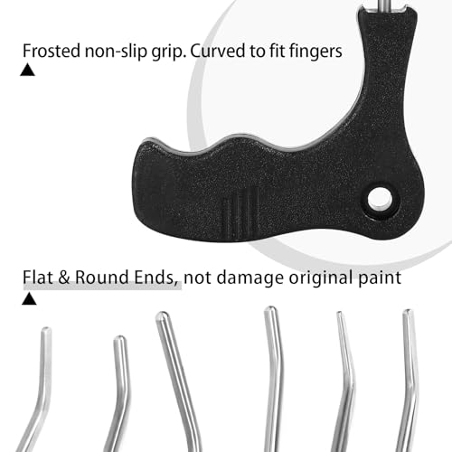 LadyRosian 23PCS Dent Repair Rods Tools Paintless Dent Repair Stainless Steel Kits with S-Hook for Car Auto Dents Hail Damage Removal Set - color: Rod B