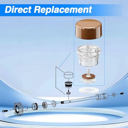 4 Pack Outdoor Faucet Vacuum Breaker Float Kit Compatible with Woodford Model 17 Replace# RK-17VB, Anti-Siphon Wall Faucet Repair, Wall Hydrant Vacuum Brake Valve Replacement Kit - size: RK-17VB