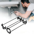 Basin Wrench Faucet Tool - 360° Rotation Steel Plumbing Wrench - Multifunctional Sink Wrench with Anti-Slip Labor-Saving Design for DIY Homeowners, Plumbers & Maintenance
