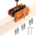 VEVOR Doweling Jig Kit, Self Centering Dowel Drill Jig for Straight Holes, Aluminum Alloy Woodworking Tools with 6 Drill Guide Bushings, Adjustable Width, for Wood Working, Drilling and Marking - size: Pro, style: Doweling Jig