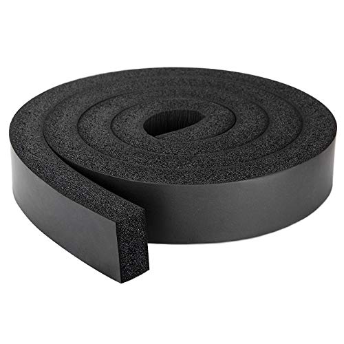NBR-PVC Foam Window AC Insulation Strip, 2 X 1 Inch High Resilience Weather Seal Roll with Non-Viscous Design (6.5 Feet Long) - color: No-Adhesive, size: 6.5Ft x2 in x 1 in