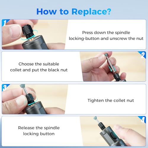 Creality Cordkess Rotary Tool, 6-Speed Mini Rotary Tool Kit with 24 Accessories, Multi-Purpose 3.7V Rechargeable Power Rotary Tool for Sanding, Polishing, Drilling, Engraving, DIY Crafts - style: Cordless Rotary Tool Kit