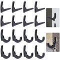 Garage Shelving Hooks 16Pcs L J Shape for Keyhole Slots Storage Rack