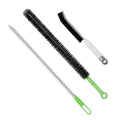 Upgraded Cleaning Brush Kit - 3-Piece Set, Flexible Drain Brush, Crevice Brush with Nie, Ideal for Kitchen, Bathroom, Toilet, Vent Scrubber