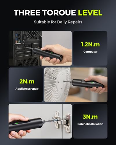 Electric Screwdriver Set, 35 in 1 Cordless Precision Electric Screwdriver - color: Black, size: 35 in 1