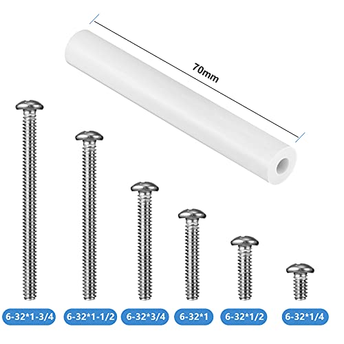 Zonon 150 Pcs Outlet Spacers Electrical Extender Kit Screw Spacers, White - color: White