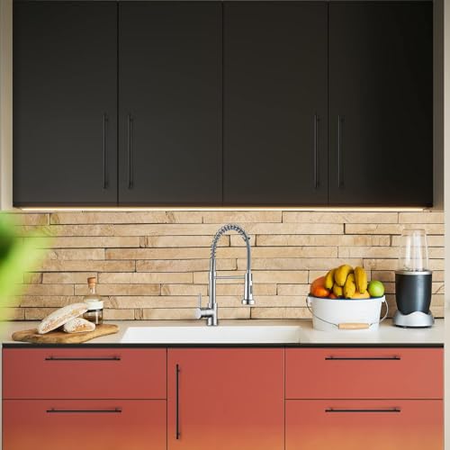 Ravinte Matte Black Cabinet Handles 11-3/10"Length,8-13/16" Hole,10 Pack - size: 11-3/10 Inch（8-13/16 Inch Hole Center）