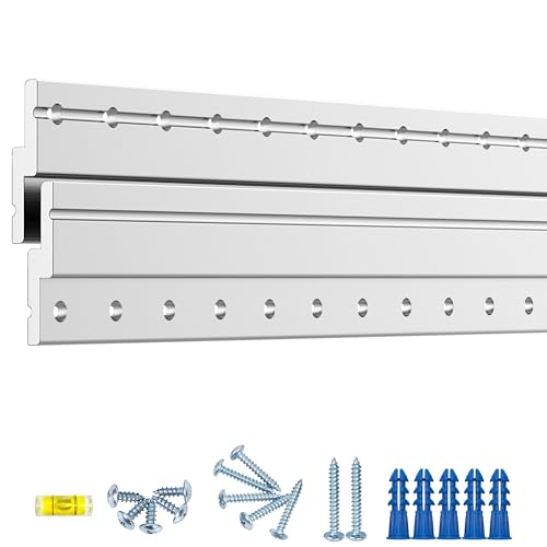 18" Heavy Duty French Cleat Picture Hanger,Aluminum Z Bar Clips, Interlocking Wall Mounting Brackets for Hanging Mirror, Panel, Whiteboard, Cabinet, Shelf, Headboard, Photoes (3 Pairs up to 180 lbs) - size: 17-3/4"(3 Pairs)