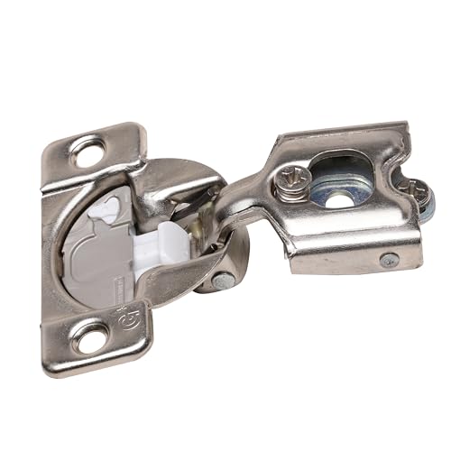 10 Pack Rok Hardware Grass TEC 864 108 Degree 1/2" Overlay Custom 3 Level Soft Close Screw On Compact Cabinet Hinge 04431A-15 3-Way Adjustment 45mm Screw Hole Pattern
