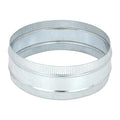 PATIKIL 12 Inch Duct Connector Coupling, Galvanized Steel Straight Dryer Vent Coupler Flexible Ducting Collar Connector Round Crimped Ventilation Duct Extension for HVAC System Pipe - size: 12 Inch
