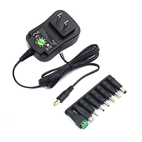 12W Universal AC Adapter Kit DC 3V-12V 1A DC Power Supply Charger Cord - size: 12W 3-12V