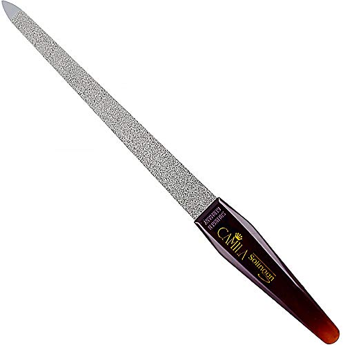 CS18 Sapphire Metal Nail File for Natural Nails Fingernail and Toenail Care, 7" Double Sided Coarse and Fine for Manicure and Pedicure - size: 7 Inch (Pack of 1)
