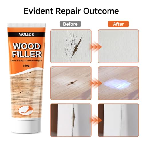 Wood Filler, Stainable All‑Purpose Repair, Natural, 5.29 Oz (150g) - color: Natural, size: 150g