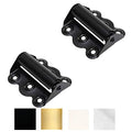 Litepak Adjustable Screen Door Hinge Professional Grade Hardware Self-Closing Easy Install (2 Pack, Black) - color: Black, size: 2 Pack