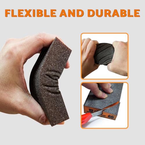S&F STEAD & FAST Sanding Sponge 60 80 120 180 220 320 Grit 10 Pcs