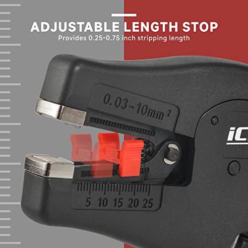 iCrimp Self-Adjusting Wire Stripper, AWG 32-7 with Built-in Cutter