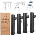 VinBee Folding Table Risers,Folding Table Leg Extenders,2-Levels Height Adjustable Risers for DIY & Office,Dining,Standing Desk 4 Pack (7.7 inch)-Legs for Furniture - size: 7.7 inch (2 LEVELS)