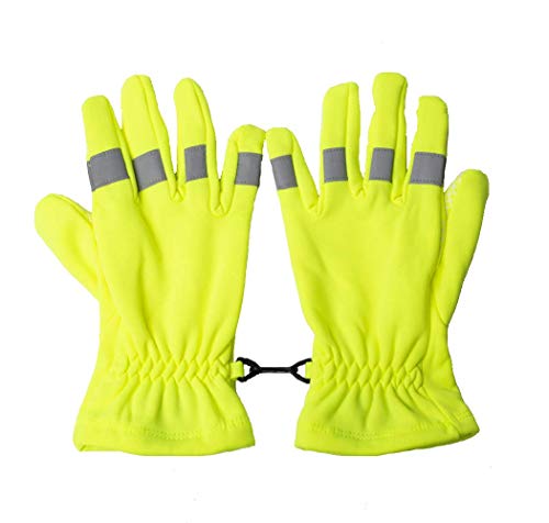 Reflective Gloves for Traffic Control, Lighted Running Gear, High Visibility and Easily Seen, Great Flexibility