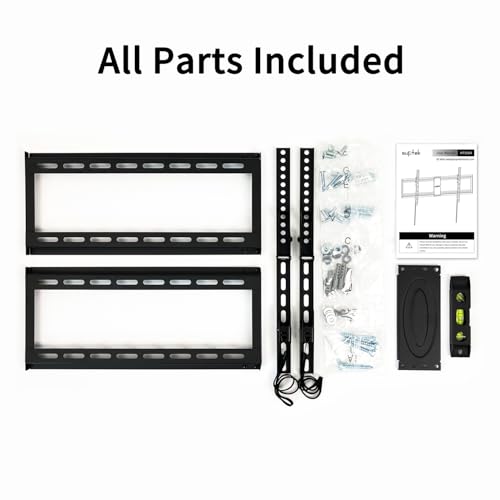 Suptek Tilt TV Wall Mount Bracket for Most 42-90 inch TV, Universal Mount with Max 800x400mm VESA and 154lbs Loading Capacity, Fits Studs 16” 18“ 24" Apart, Low Profile with Bubble Level (MT5084) - size: 42"-90" TV - for wood studs up to 24"