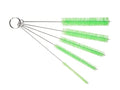 10" Extra Long Tube Brush Set - Large 5 Pack - Green - color: Green, size: Large 5 Pack (8mm 12mm 16mm 20mm 24 mm)