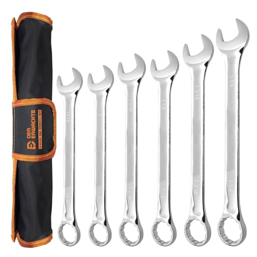 Der Erwachte 6-Piece SAE Wrench Set, Large Wrench Set - size: 6 Piece Sae 23.81-31.75mm