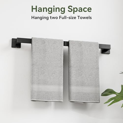 15-Pieces Matte Black Bathroom Accessories, 24 Inch Bathroom Hardware Set - color: Matte Black, size: 26 Inch (15 Pieces)
