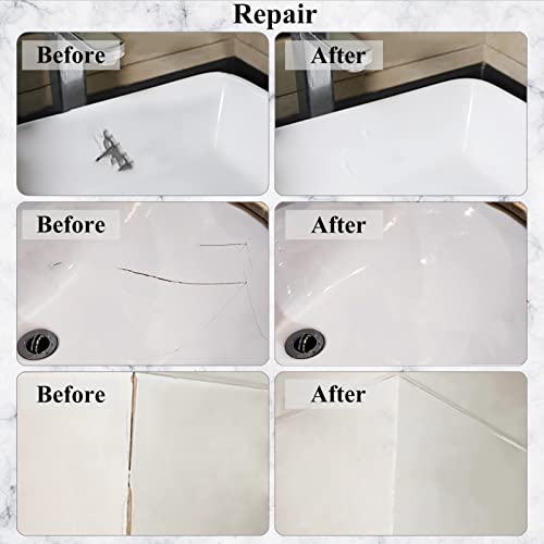 Hupeyna Tub, Tile and Shower Repair Kit (Color Match), Porcelain Repair Kit